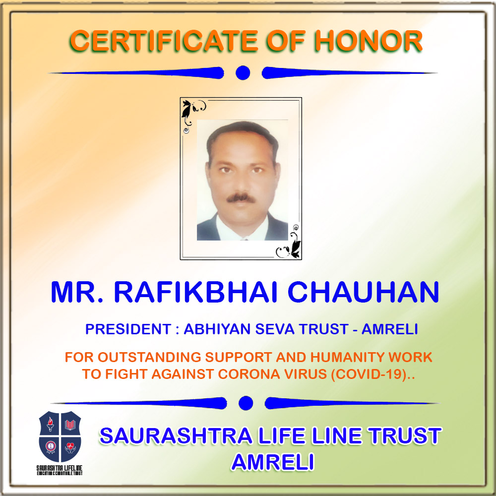 Certificate of Honor